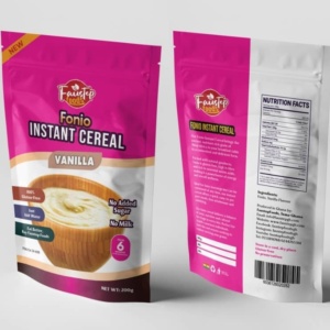 FONIO MILLET INSTANT CEREAL – VANILLA
